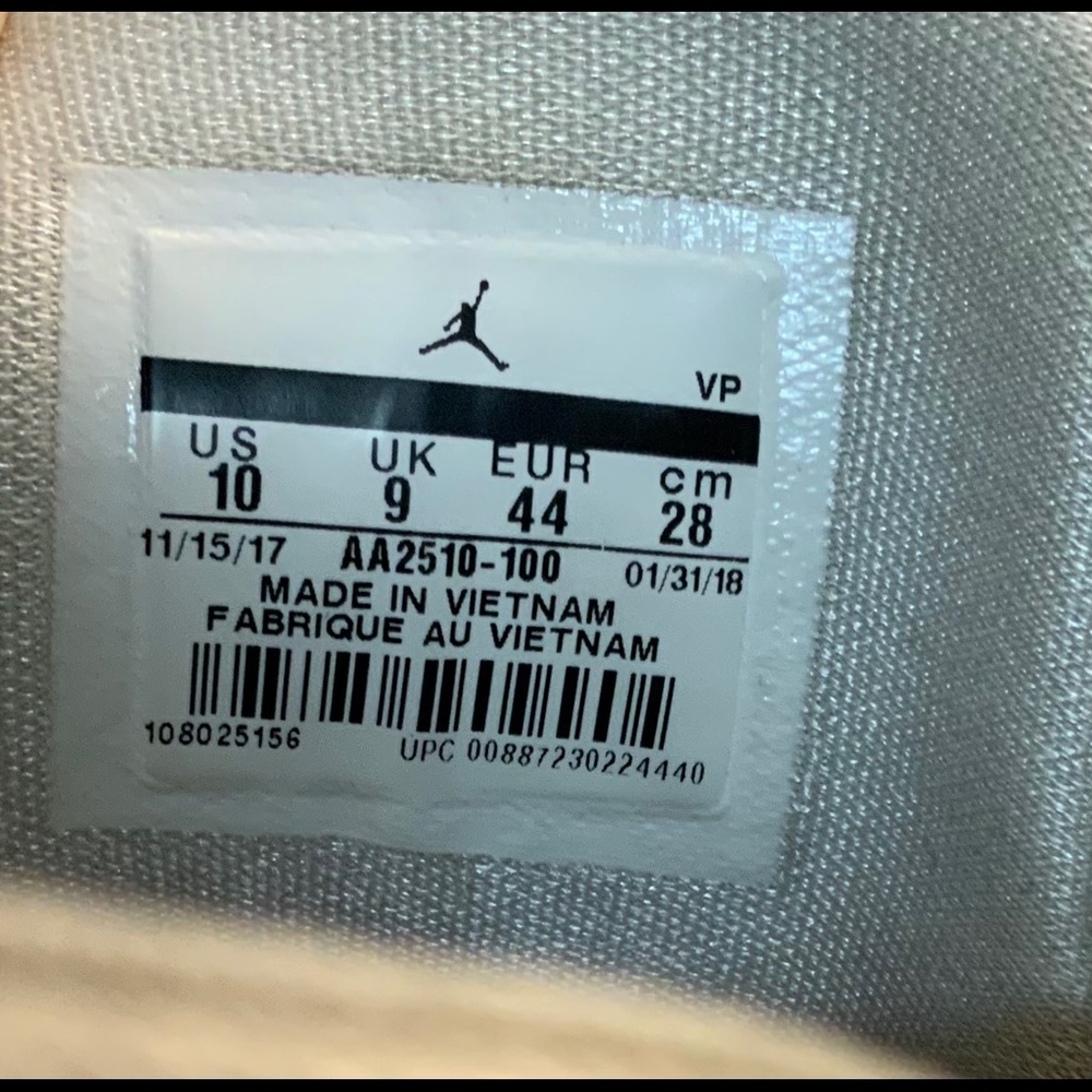 Jordan Why Not Zer0.1 Triple White Size 10 - Picture 8 of 8